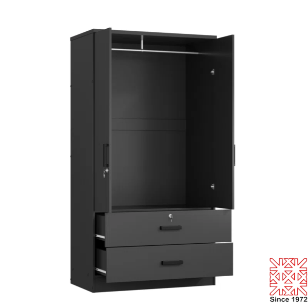 2 Door 2 Drawer Wardrobe