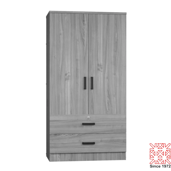 2 Door 2 Drawer Wardrobe