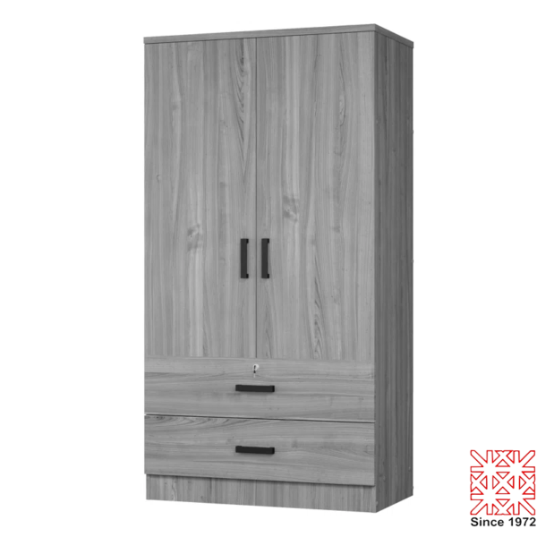 2 Door 2 Drawer Wardrobe