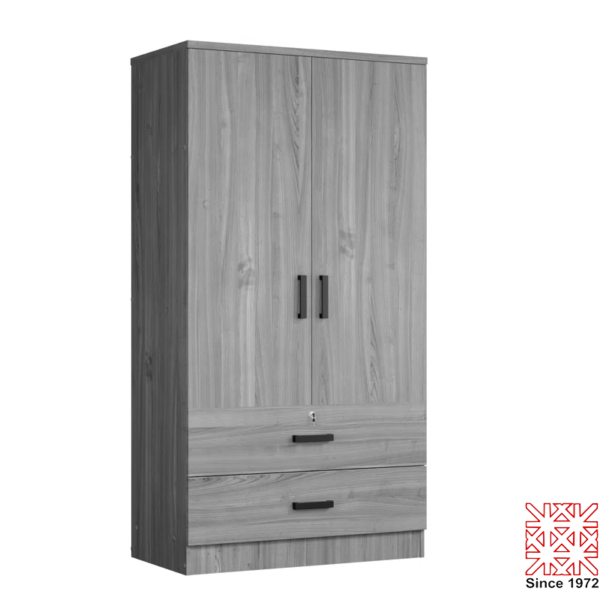 2 Door 2 Drawer Wardrobe