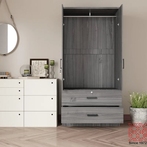 2 Door 2 Drawer Wardrobe