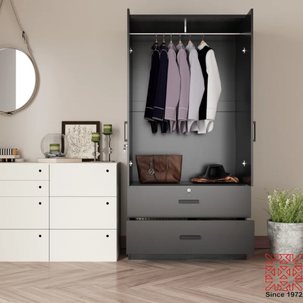 2 Door 2 Drawer Wardrobe
