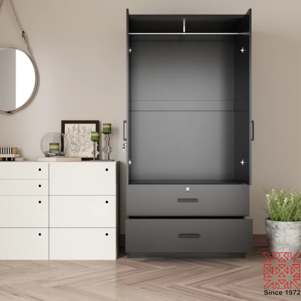 2 Door 2 Drawer Wardrobe