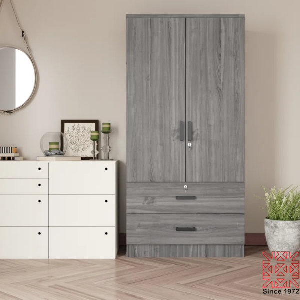 2 Door 2 Drawer Wardrobe