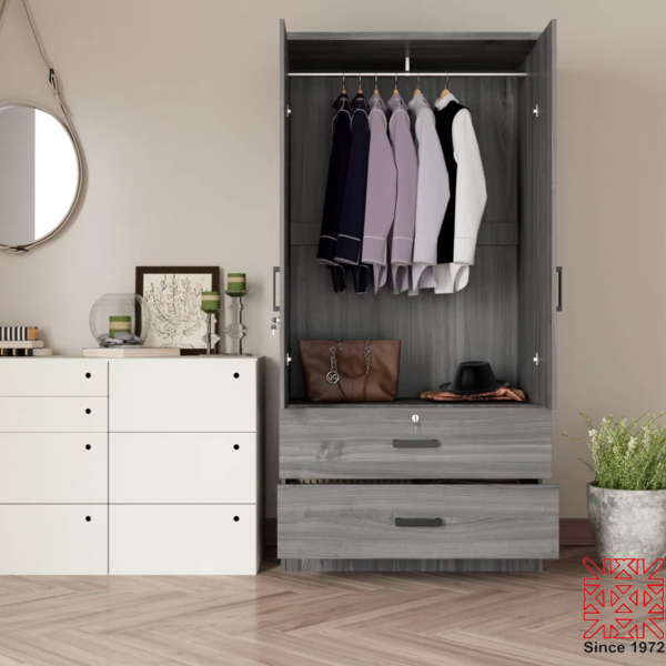 2 Door 2 Drawer Wardrobe