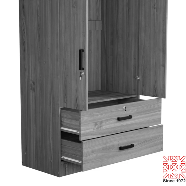 2 Door 2 Drawer Wardrobe